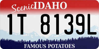 ID license plate 1T8139L