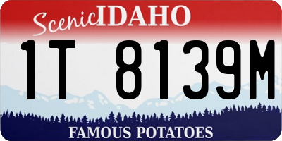 ID license plate 1T8139M