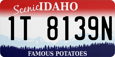 ID license plate 1T8139N
