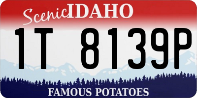 ID license plate 1T8139P