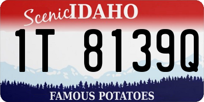 ID license plate 1T8139Q