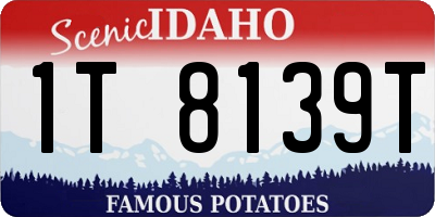 ID license plate 1T8139T
