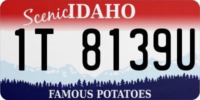 ID license plate 1T8139U