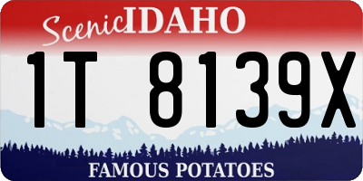 ID license plate 1T8139X