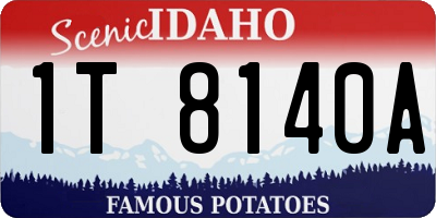 ID license plate 1T8140A
