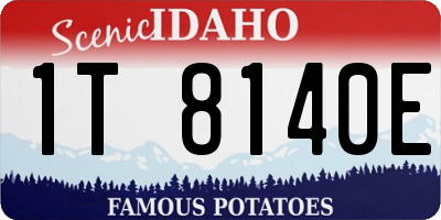 ID license plate 1T8140E