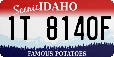 ID license plate 1T8140F