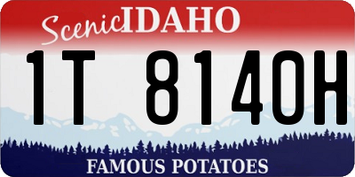 ID license plate 1T8140H