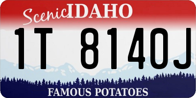 ID license plate 1T8140J
