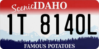 ID license plate 1T8140L
