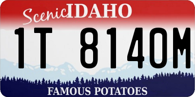 ID license plate 1T8140M
