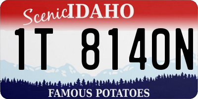 ID license plate 1T8140N