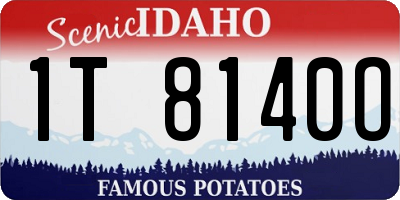 ID license plate 1T8140O