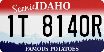 ID license plate 1T8140R