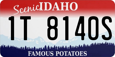 ID license plate 1T8140S