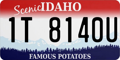 ID license plate 1T8140U