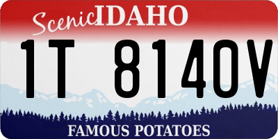 ID license plate 1T8140V