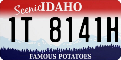 ID license plate 1T8141H