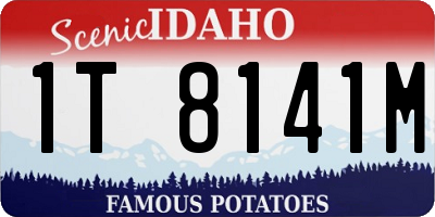 ID license plate 1T8141M