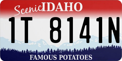 ID license plate 1T8141N