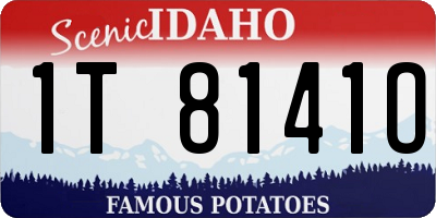 ID license plate 1T8141O