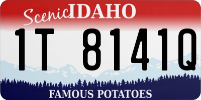 ID license plate 1T8141Q