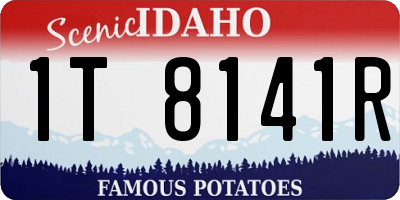 ID license plate 1T8141R