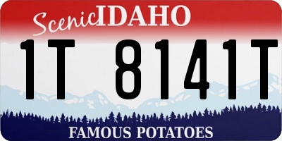 ID license plate 1T8141T