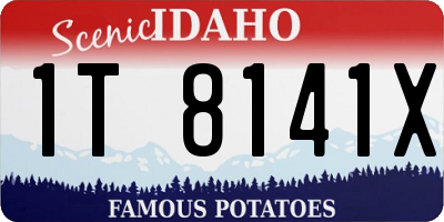 ID license plate 1T8141X
