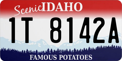 ID license plate 1T8142A