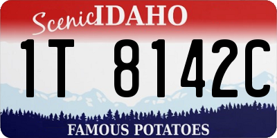 ID license plate 1T8142C