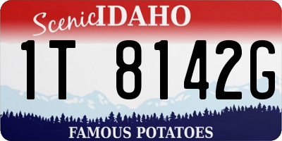 ID license plate 1T8142G