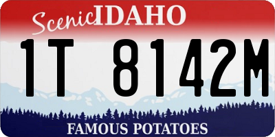 ID license plate 1T8142M