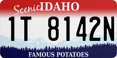 ID license plate 1T8142N
