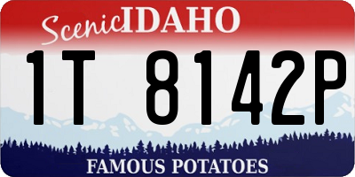 ID license plate 1T8142P