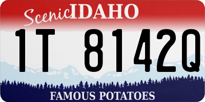 ID license plate 1T8142Q