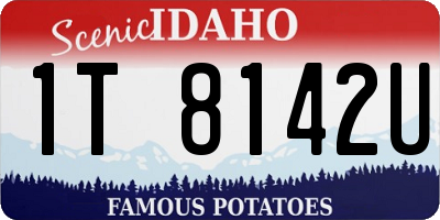 ID license plate 1T8142U