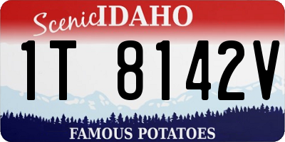 ID license plate 1T8142V
