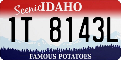 ID license plate 1T8143L