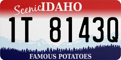 ID license plate 1T8143Q