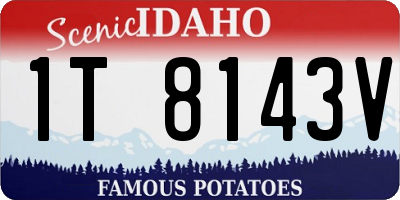 ID license plate 1T8143V