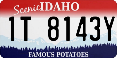 ID license plate 1T8143Y