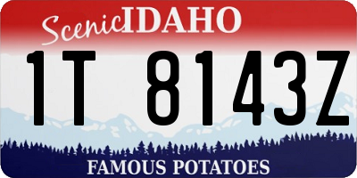 ID license plate 1T8143Z
