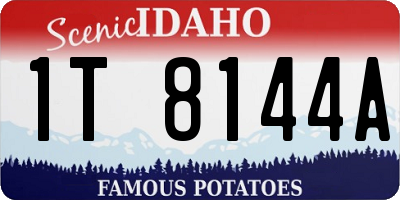 ID license plate 1T8144A