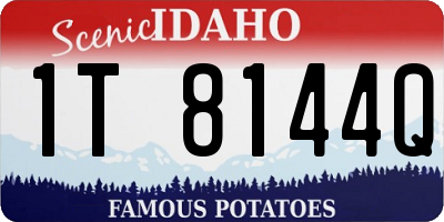 ID license plate 1T8144Q
