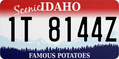 ID license plate 1T8144Z