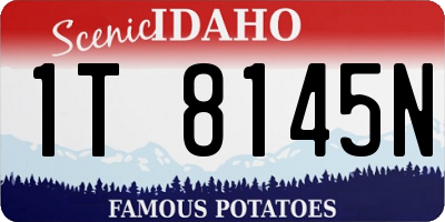 ID license plate 1T8145N