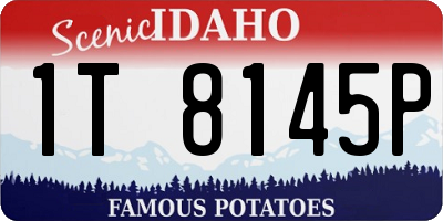 ID license plate 1T8145P