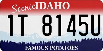 ID license plate 1T8145U
