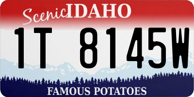 ID license plate 1T8145W